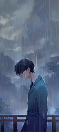 雨正在下