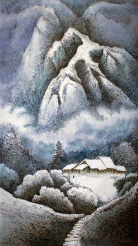 Ancient-style ink wash painting
