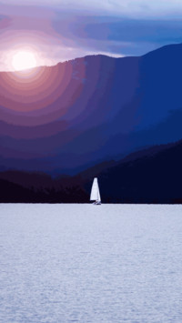 A flat boat