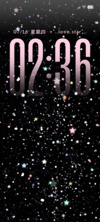 自定义壁纸动态星光