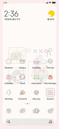 Cute hand account
