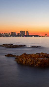 Dawn Bay City Silhouette