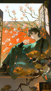 画中人与花的故事