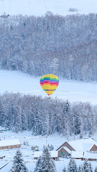 The snow on hemu in winter turns it into a fairy tale