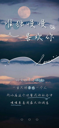 唯独慢慢喜欢你