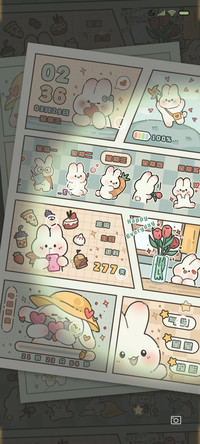 元气漫画 可爱萌兔