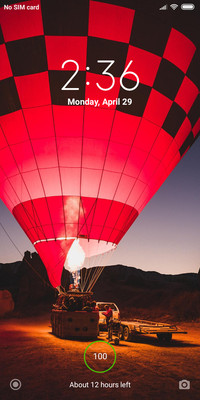 Red hot air balloon