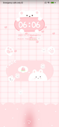 Bear bear peach
