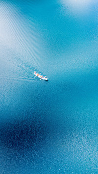 Overlooking the beautiful scenery from above lugu lake