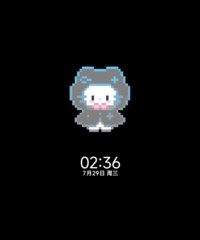 像素风 雨天日记