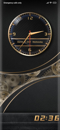 Metal Black Clock
