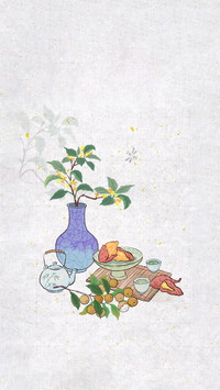 The fragrance of osmanthus in tea warms the stomach and