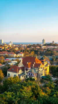 Qingdao urban architecture skyline