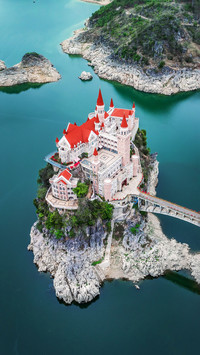 A fairy tale like european castle