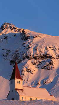 The church of vik town iceland
