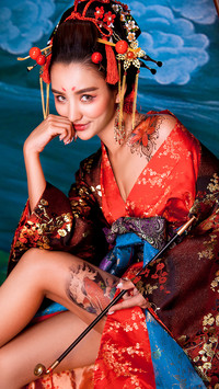 异域风情的美女-锐景创意