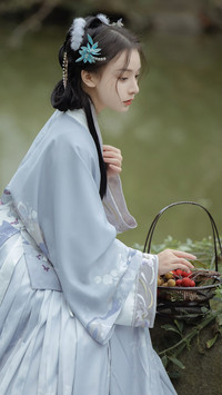 女子喜簪花