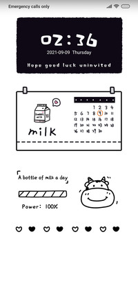 Milk calendar