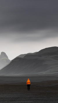 Summer cloudy scenery in the Icelandic highlands