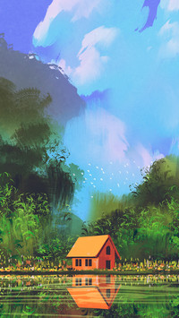 色彩明媚的插画设计-锐景创意