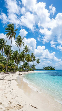 Tropical Beach Nature  view and freshness