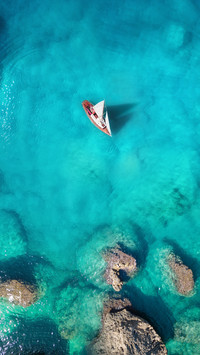 Blue coastline