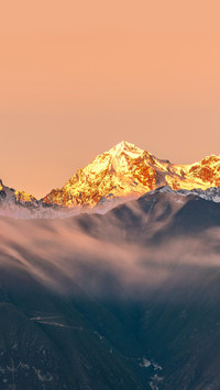 Meili Snow Mountain Bathed in Sunlight