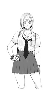 二次元美少女素描