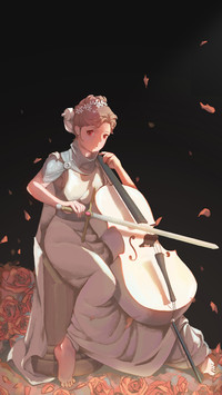 Girl is Playing Cello