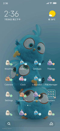 Angry Birds widget
