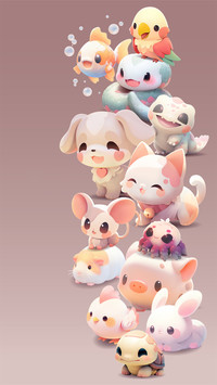Cute pet illustration
