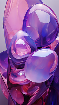 Purple stone abstract 3D