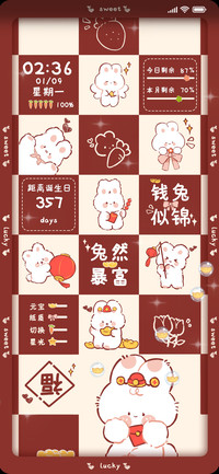 新年钱兔似锦