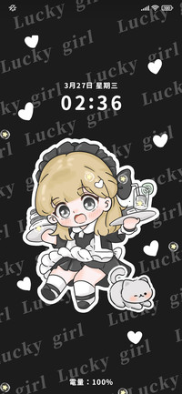 贴纸小女仆