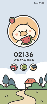 粗线条田园鸭鸭