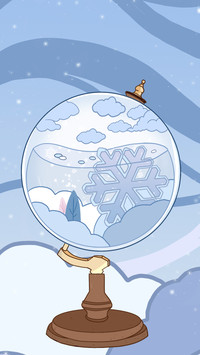 Healing Falling Snow Globe