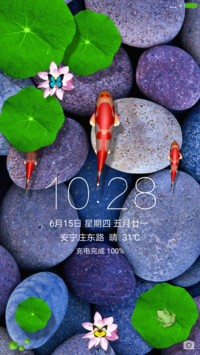 仿真锦鲤鱼池