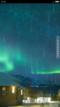 （流星特效+下雨特效+3D重力感应）夜空（好评免费+自由桌面）