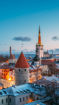 Beautiful And Peaceful Town in The Evening