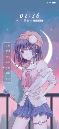 甜酷滑板少女