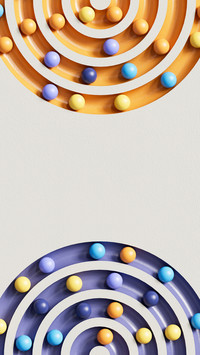 The spheres at both ends