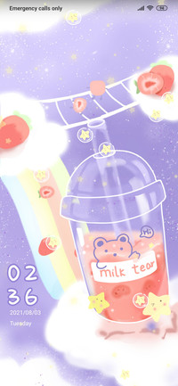 Warm milk tea