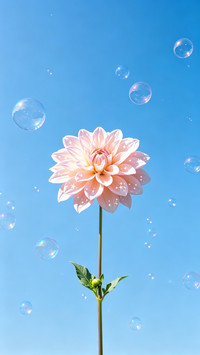 泡泡和花一样梦幻
