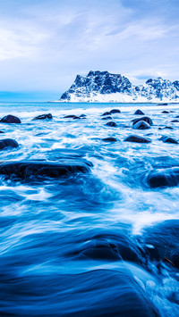 Sunrise and high tide
