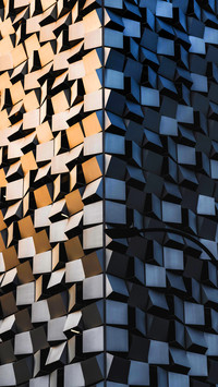 Square grid building facade