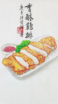 温泽辉  创意水粉画