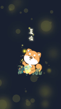 可爱卡通柯基犬手绘图片壁纸