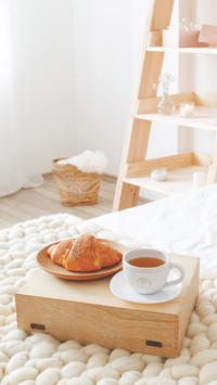 Stylish Cozy Scandinavian Bedroom Interior