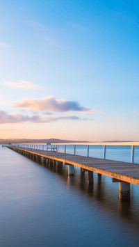 An empty long jetty view