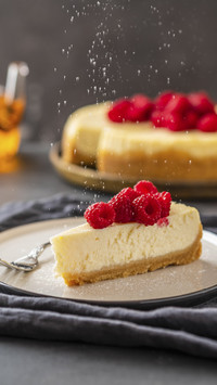 Slice of New York Cheesecake